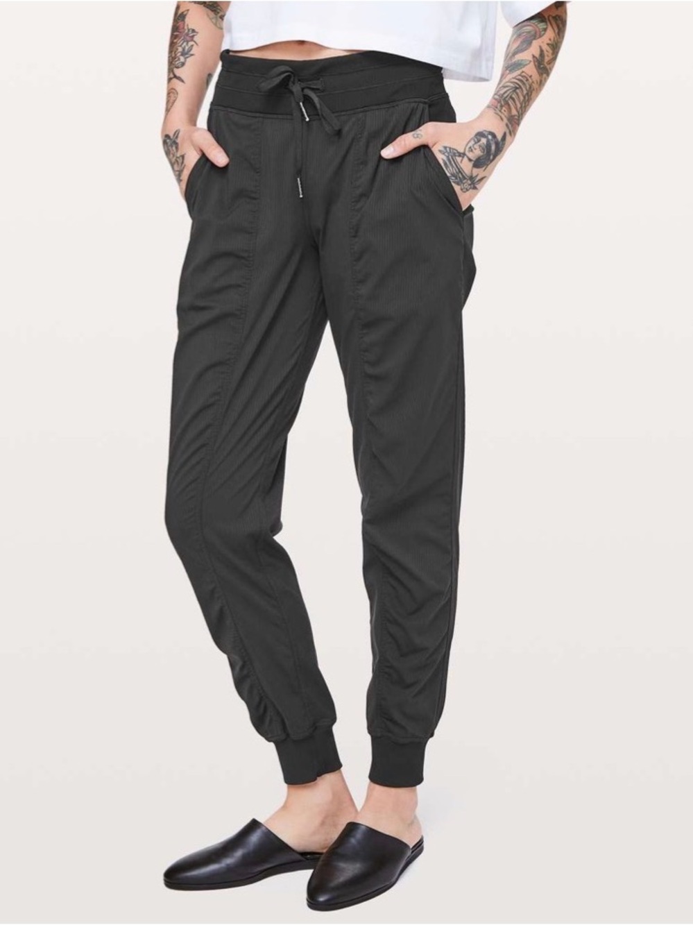 Lululemon Athletica Black Dance Studio Jogger with Drawstring